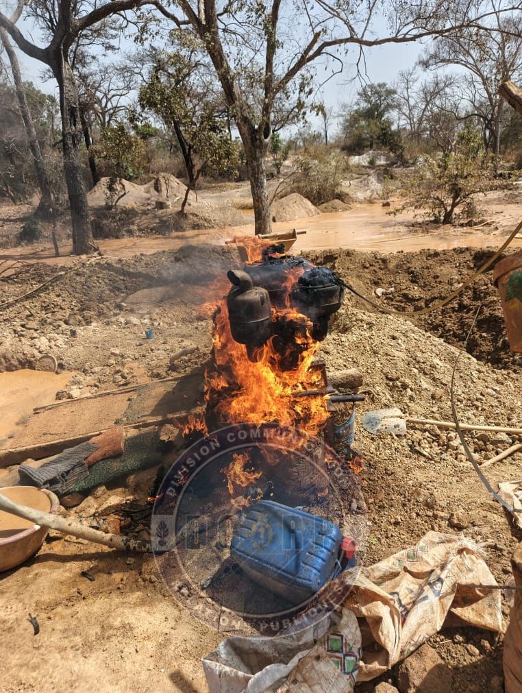 Lutte contre l'exploitation illégale des ressources minières à Kédougou : un site d'orpaillage clandestin démantelé à Mouran - Image 2